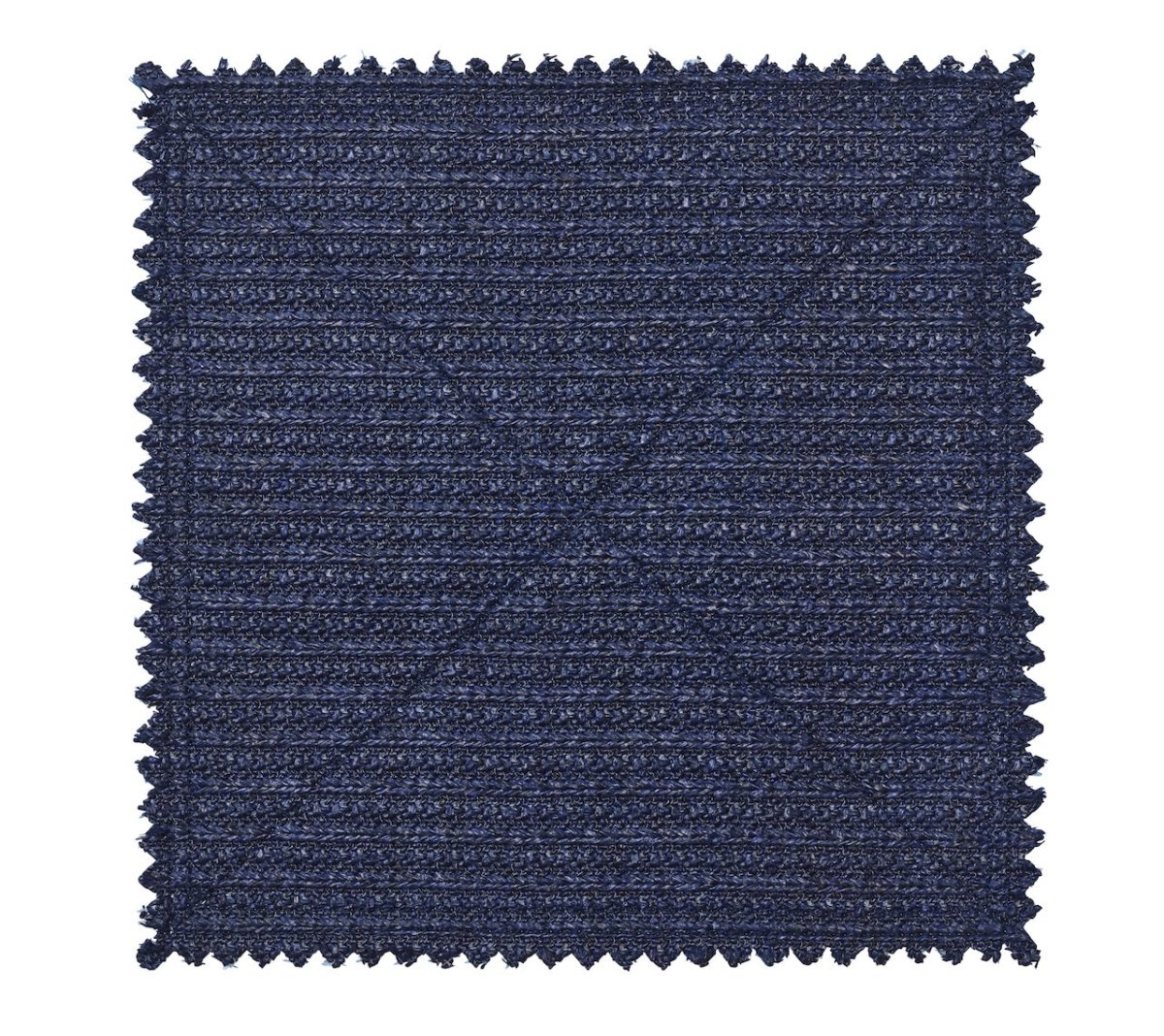 Kim Seybert Vista Placemats Set of 4 in Navy & Periwinkle by Kim Seybert - Navy/Periwinkle Placemats Set of 4 - 15"L x 15"W x 0.1"H at FIG LINENS AND HOME - 5
