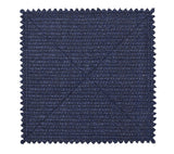 Kim Seybert Vista Placemats Set of 4 in Navy & Periwinkle by Kim Seybert - Navy/Periwinkle Placemats Set of 4 - 15"L x 15"W x 0.1"H at FIG LINENS AND HOME - 5
