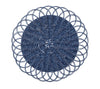 Kim Seybert Alfresco Placemats Set of 4 in Blue by Kim Seybert - Blue Placemats Set of 4 - 15"L x 15"W x 0.15"H at FIG LINENS AND HOME - 1