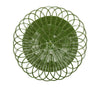 Kim Seybert Alfresco Placemats Set of 4 in Green by Kim Seybert - Green Placemats Set of 4 - 15"L x 15"W x 0.15"H at FIG LINENS AND HOME - 1