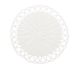 Kim Seybert Alfresco Placemats Set of 4 in White by Kim Seybert - White Placemats Set of 4 - 15"L x 15"W x 0.15"H at FIG LINENS AND HOME - 1