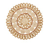 Kim Seybert Casbah Placemat in Natural & Brown Set of 4 by Kim Seybert - Natural/Brown Placemats Set of 4 - 15"L x 15"W x 0.5"H at FIG LINENS AND HOME - 1