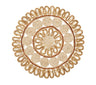 Kim Seybert Casbah Placemat in Natural & Brown Set of 4 by Kim Seybert - Natural/Brown Placemats Set of 4 - 15"L x 15"W x 0.5"H at FIG LINENS AND HOME - 1