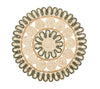 Kim Seybert Casbah Placemat in Natural & Green Set of 4 by Kim Seybert - Natural/Green Placemat Set of 4 - 15"L x 15"W x 0.5"H at FIG LINENS AND HOME - 1