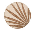 Royal Palm Placemat in Natural & Brown Set of 4 by Kim Seybert at Fig Linens and Home