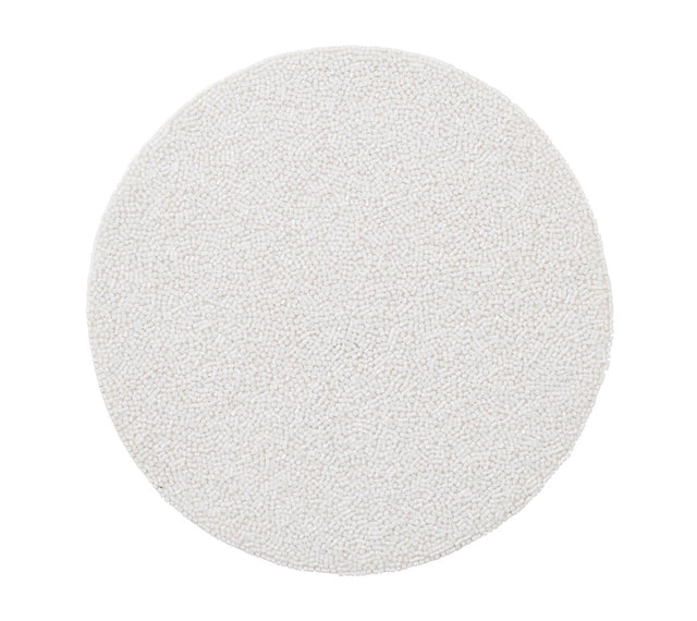 White Placemat - Perennial White Placemats Set of 4 - Kim Seybert at Fig Linens and Home 1