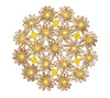 Daisy Placemats in Natural & Yellow by Kim Seybert at Fig Linens and Home