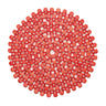Round Bamboo Placemat in Coral by Kim Seybert at Fig Linens and Home