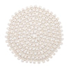 Round Bamboo Placemat in White by Kim Seybert at Fig Linens and Home