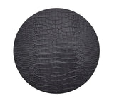 Croco Placemat in Charcoal by Kim Seybert at Fig Linens and Home