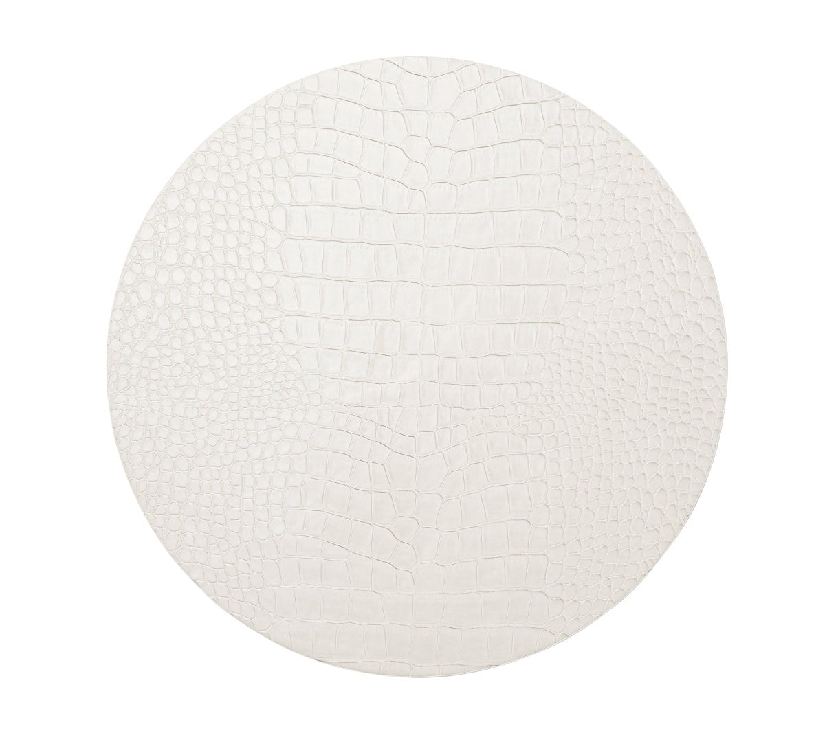 Croco Placemat in White by Kim Seybert at Fig Linens and Home