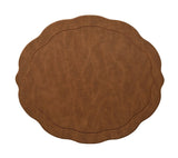 Kim Seybert Tailored Placemat in Brown Set of 4 by Kim Seybert - BROWN 17.25"L x 15"W x 0.1"H Placemat - Set of 4 at FIG LINENS AND HOME - 2