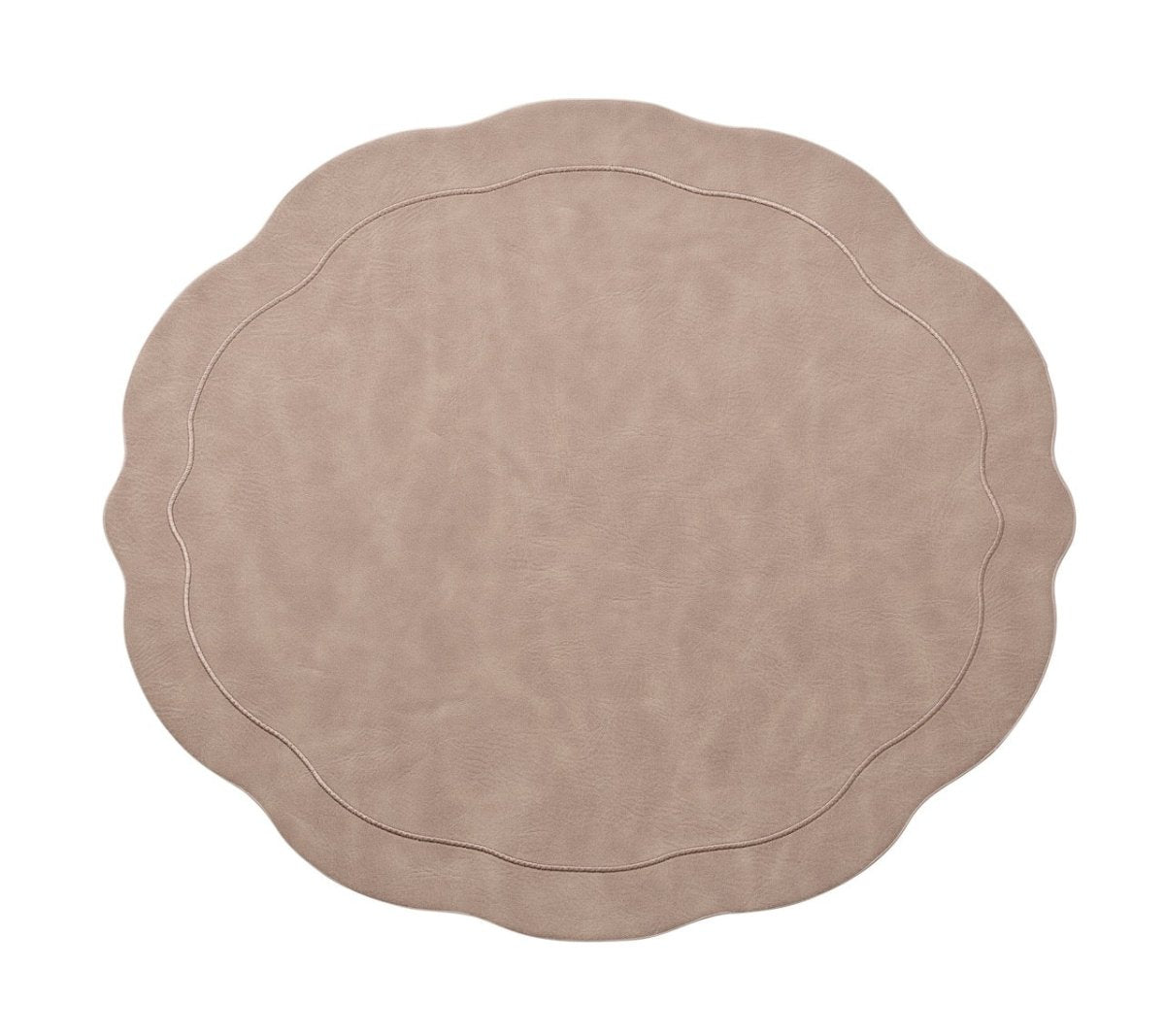 Kim Seybert Tailored Placemat in Taupe Set of 4 by Kim Seybert - TAUPE 17.25"L x 15"W x 0.1"H Placemat - Set of 4 at FIG LINENS AND HOME - 2