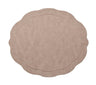 Kim Seybert Tailored Placemat in Taupe Set of 4 by Kim Seybert - TAUPE 17.25"L x 15"W x 0.1"H Placemat - Set of 4 at FIG LINENS AND HOME - 2