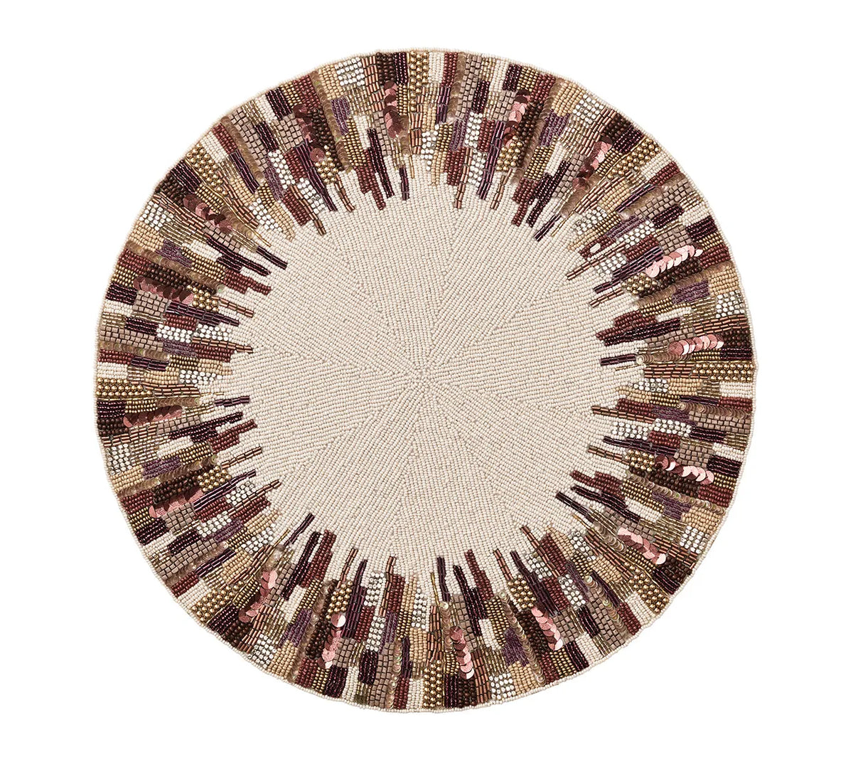 Diadem Brown/Multi Placemat | Kim Seybert at Fig Linens and Home