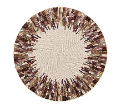 Diadem Brown/Multi Placemat | Kim Seybert at Fig Linens and Home