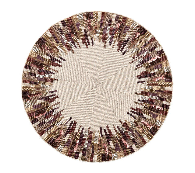 Diadem Brown/Multi Placemat | Kim Seybert at Fig Linens and Home