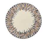 Diadem Placemat in Ivory & Blue, Set of 2 Kim Seybert at Fig Linens and Home