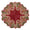 Candy Cane Bow Red/Green/Gold Placemat | Kim Seybert at Fig Linens and Home