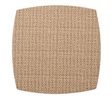 Twill Brown/White Placemat | Kim Seybert at Fig Linens and Home