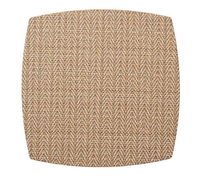 Twill Brown/White Placemat | Kim Seybert at Fig Linens and Home