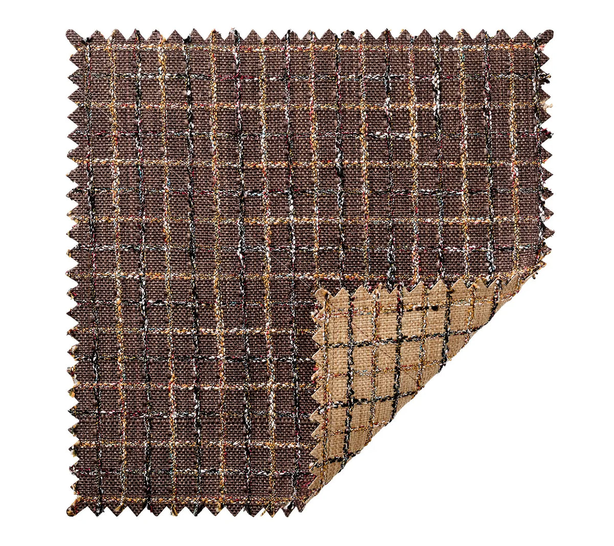 Boucle Brown/Multi Placemat | Kim Seybert at Fig Linens and Home