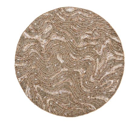 Luster Gold/Silver Placemat | Kim Seybert at Fig Linens and Home