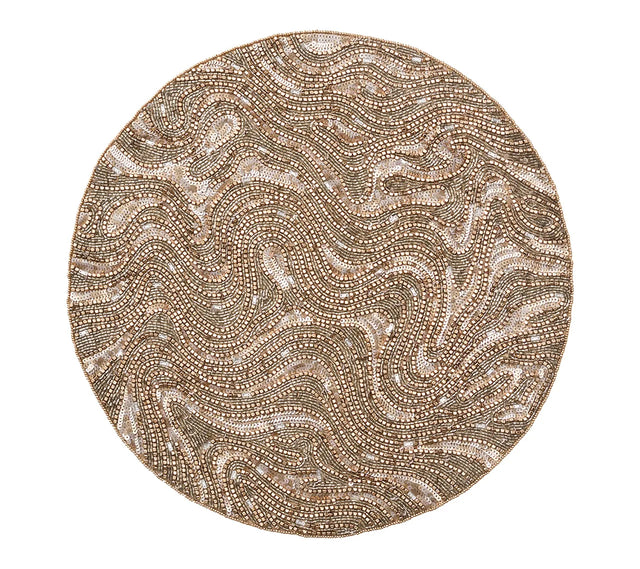 Luster Gold/Silver Placemat | Kim Seybert at Fig Linens and Home