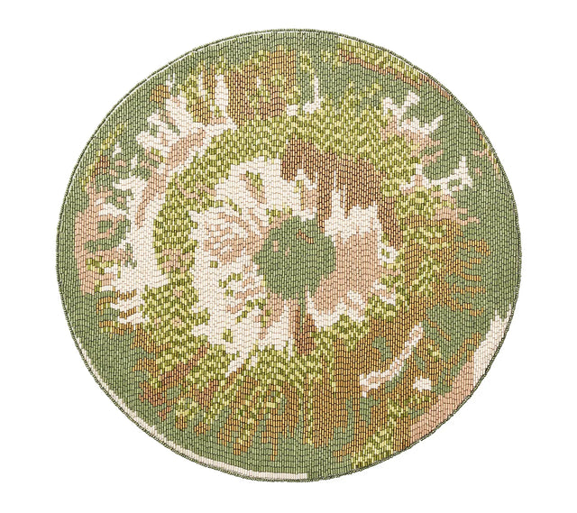 Tapestry Green/Natural Placemat | Kim Seybert at Fig Linens and Home