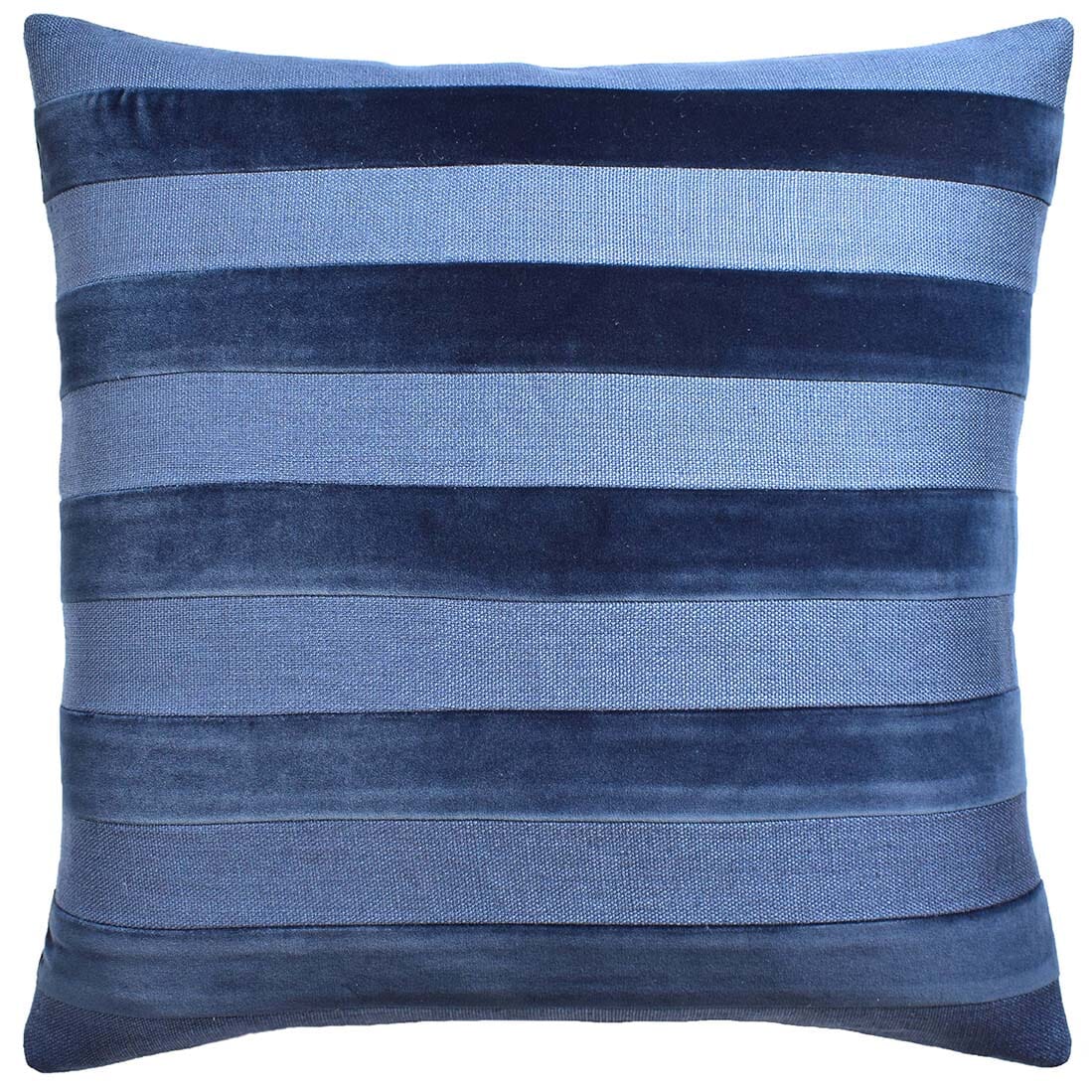 Parker Stripe Navy - Throw Pillow by Ryan Studio