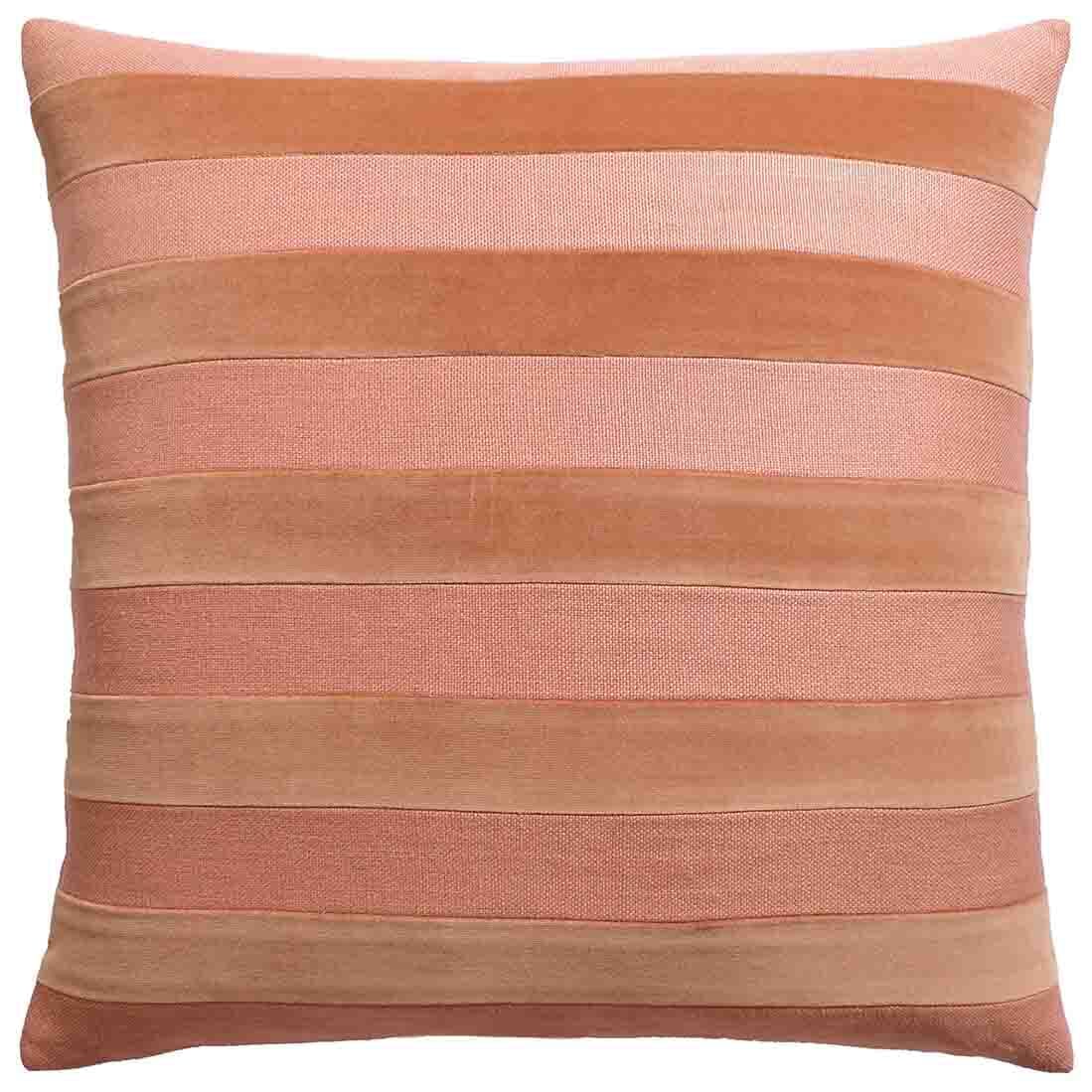 Parker Stripe Old Rose - Throw Pillow by Ryan Studio