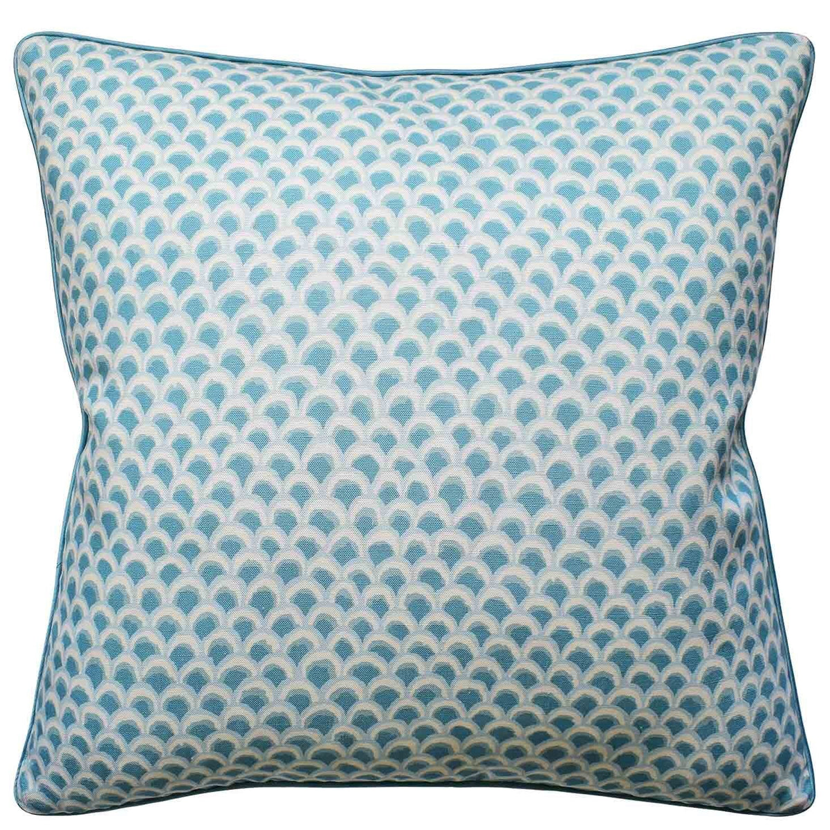 Pave Print Aqua Decorative Pillow Ryan Studio Throw Pillows FIG