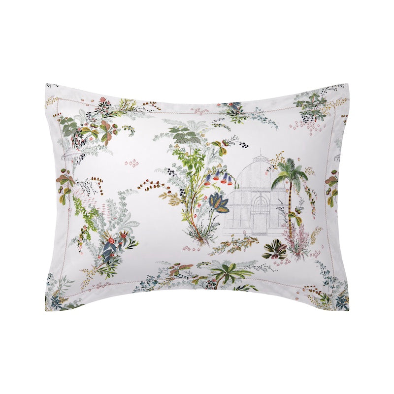 Pillow Sham Jardins - Yves Delorme - Taie Rect 1 Fig Linens and Home