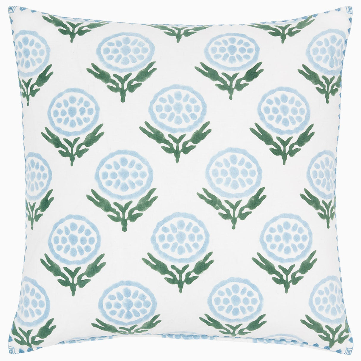 Anisha Light Indigo Pillow by John Robshaw at Fig Linens and Home - 1