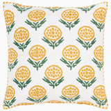 Anisha Marigold Pillow by John Robshaw at Fig Linens and Home - 1