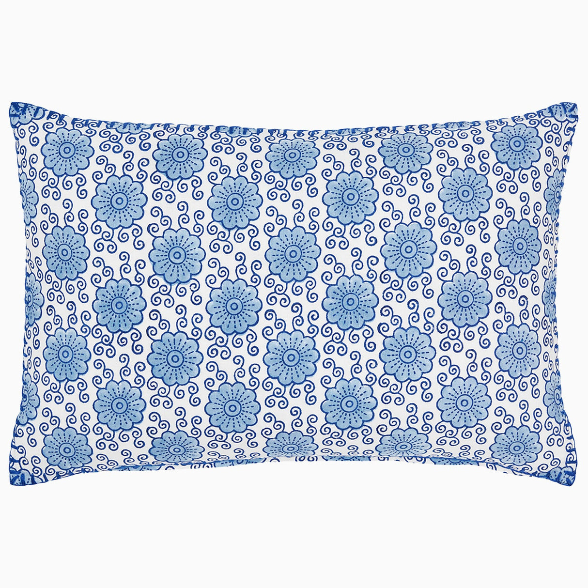 Damini Indigo Pillow by John Robshaw at Fig Linens and Home - 1