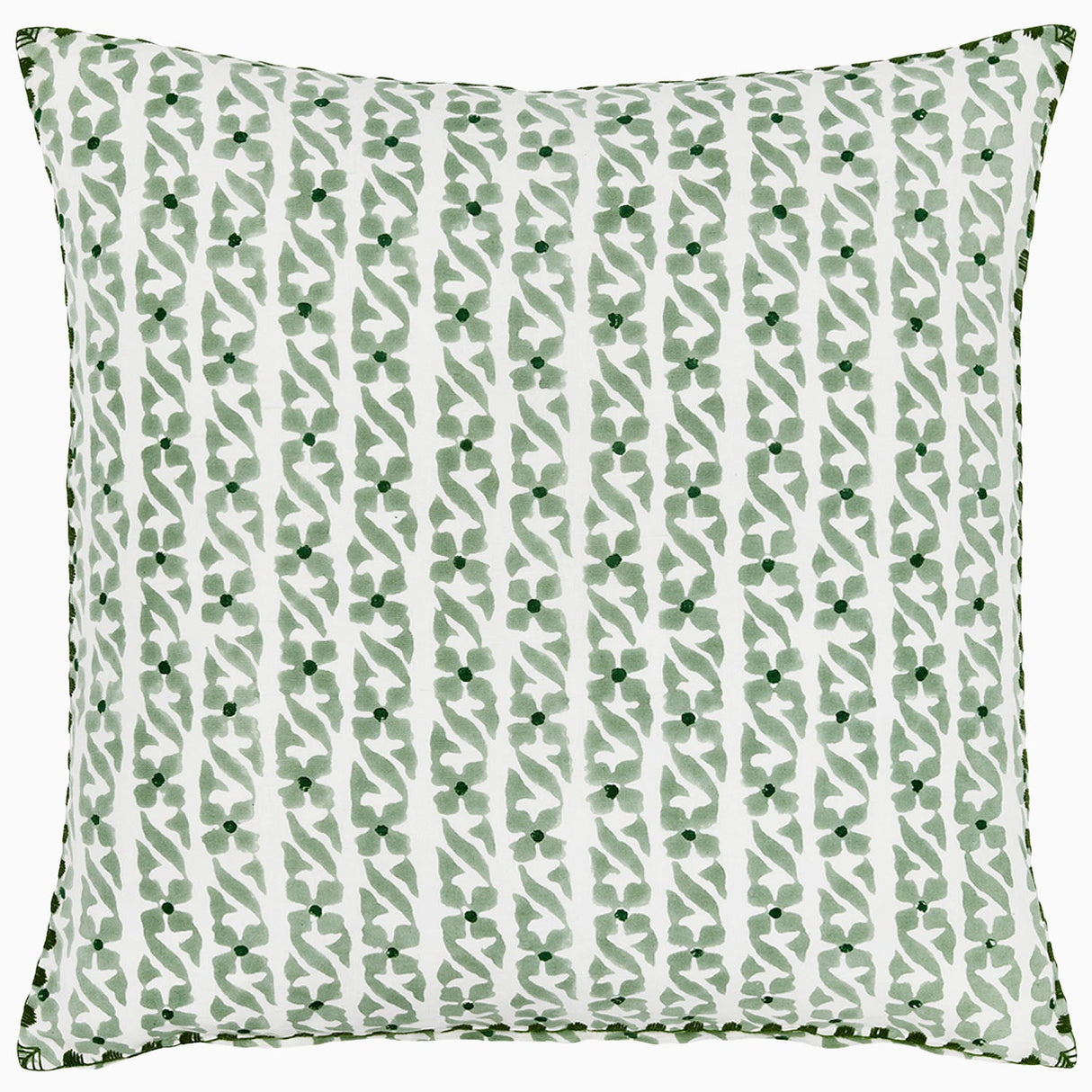 Indira Sage Pillow by John Robshaw at Fig Linens and Home - 1