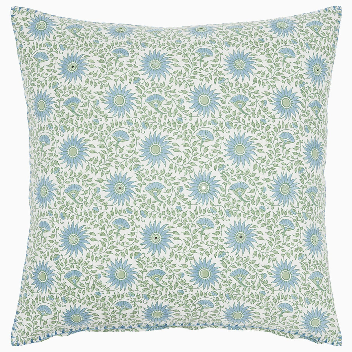 Luvika Light Indigo Pillow by John Robshaw at Fig Linens and Home - 1