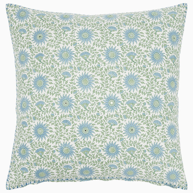 Luvika Light Indigo Pillow by John Robshaw at Fig Linens and Home - 1