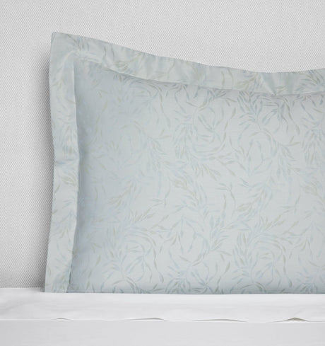 Pillow Sham -  - Sferra Selini Bedding in Silver Sage at Fig Linens and Home - Lifestyle 1