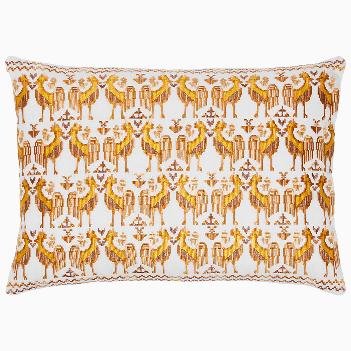 Usha Marigold Pillow by John Robshaw at Fig Linens and Home - 1