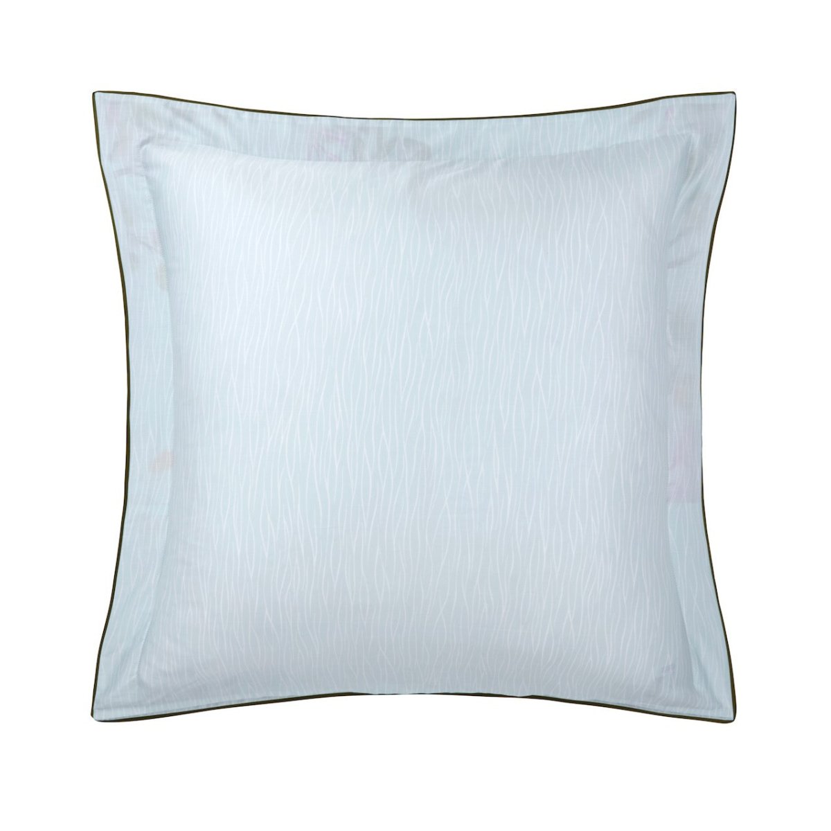 Yves Delorme Luciole Organic Cotton Pillow European Square Sham at Fig Linens & Home - Back View 2