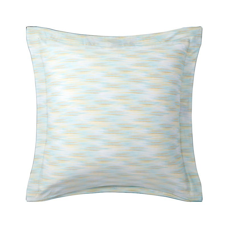 Euro Sham Reverse - Yves Delorme Tropical Green Bedding - Organic Cotton at Fig Linens and Home