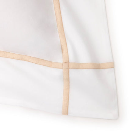 Sham Corner Detail - Yves Delorme Athena Dune Bedding - Organic Cotton at Fig Linens and Home