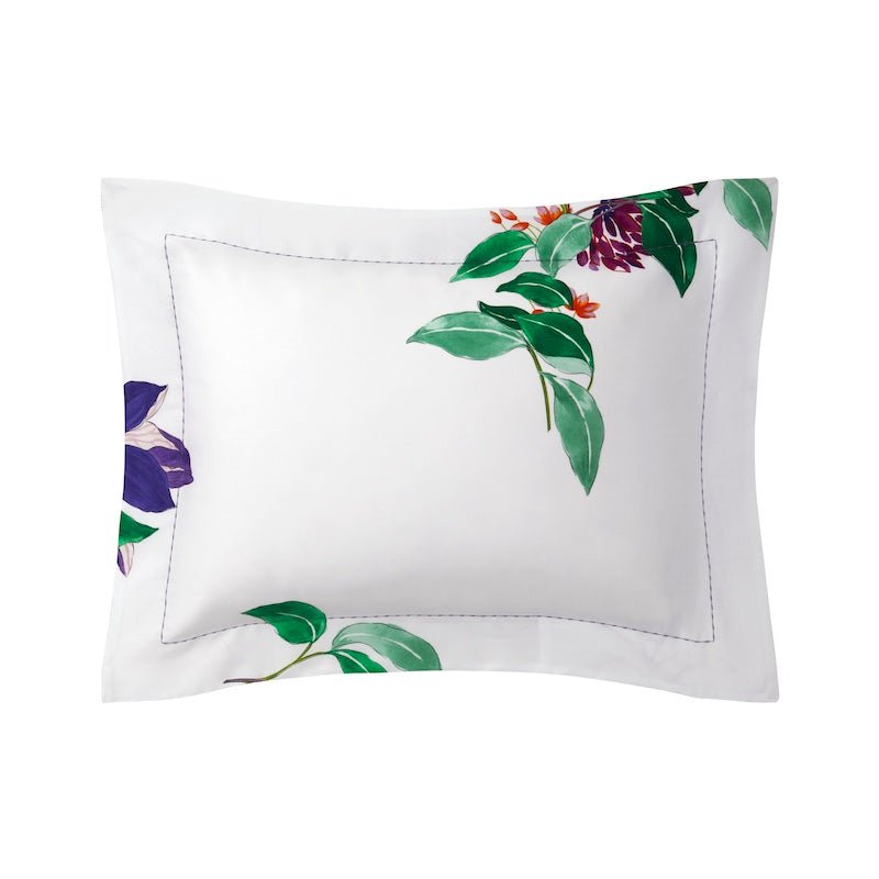 Boudoir Pillow Sham Front View - Yves Delorme Parfum Bedding - Organic Cotton at Fig Linens and Home