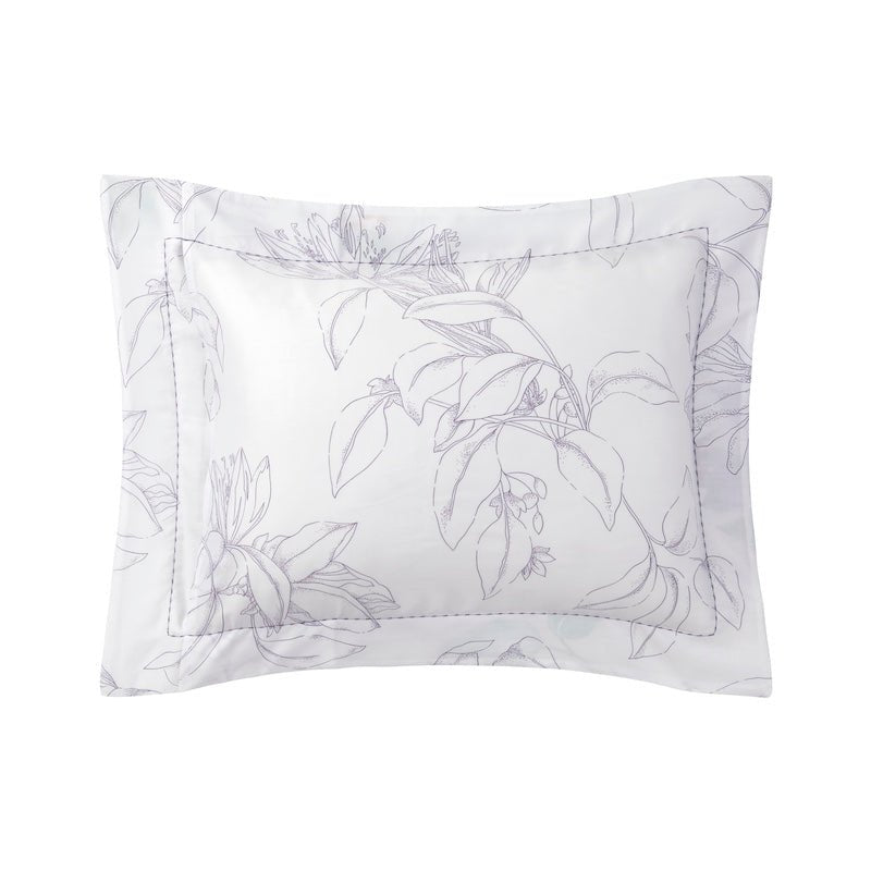 Boudoir Pillow Reverse View - Yves Delorme Parfum Bedding - Organic Cotton at Fig Linens and Home