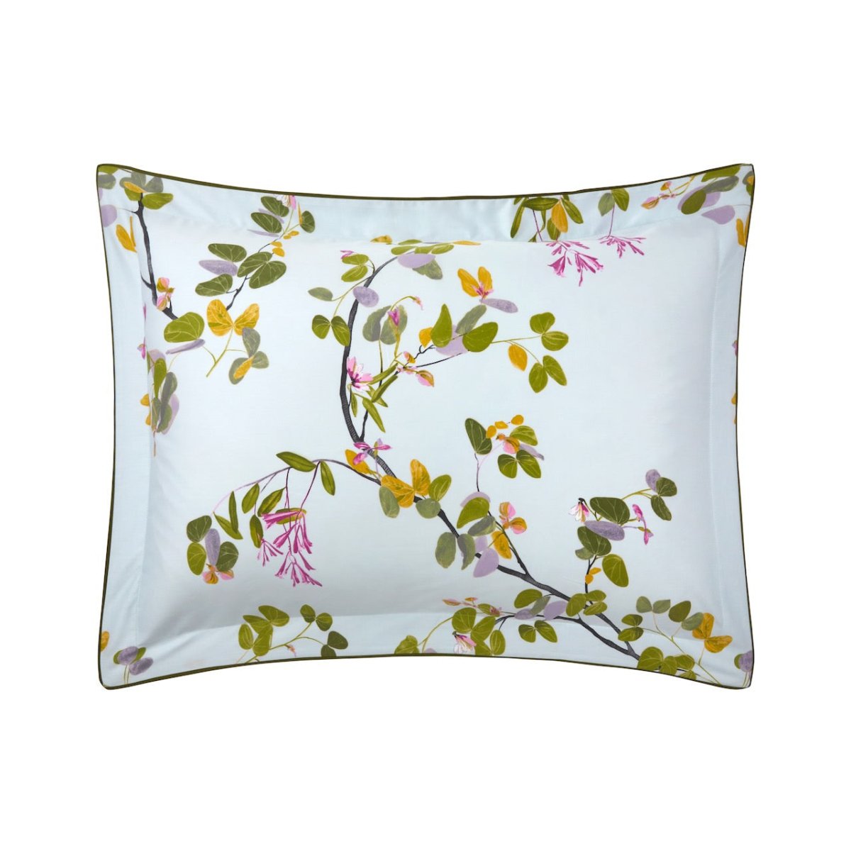 Yves Delorme Luciole Organic Cotton Pillow Sham at Fig Linens & Home - Front View 5