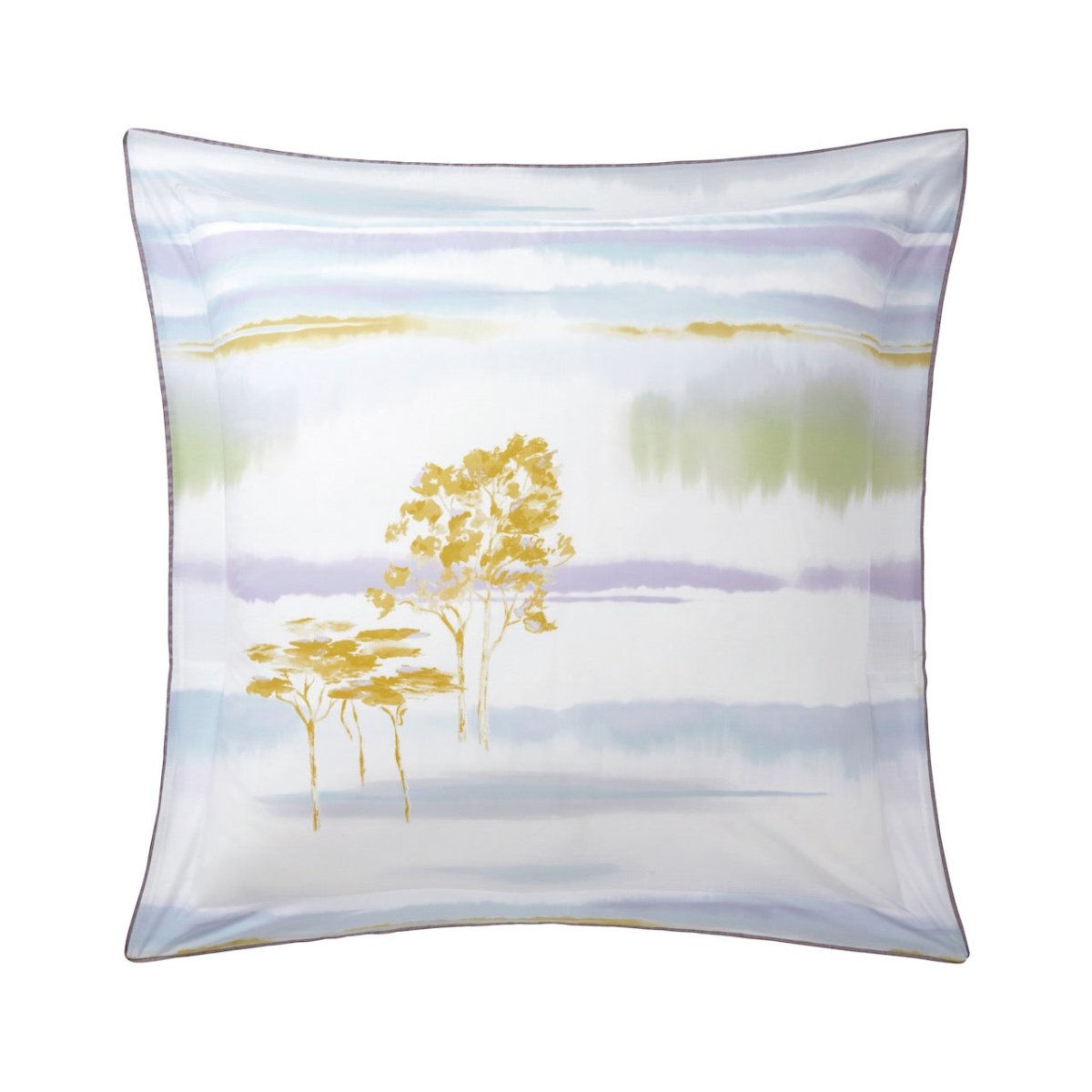 Euro Square Reverse - Yves Delorme Horizons Organic Bedding | Cotton Duvets and Bed Sheets 