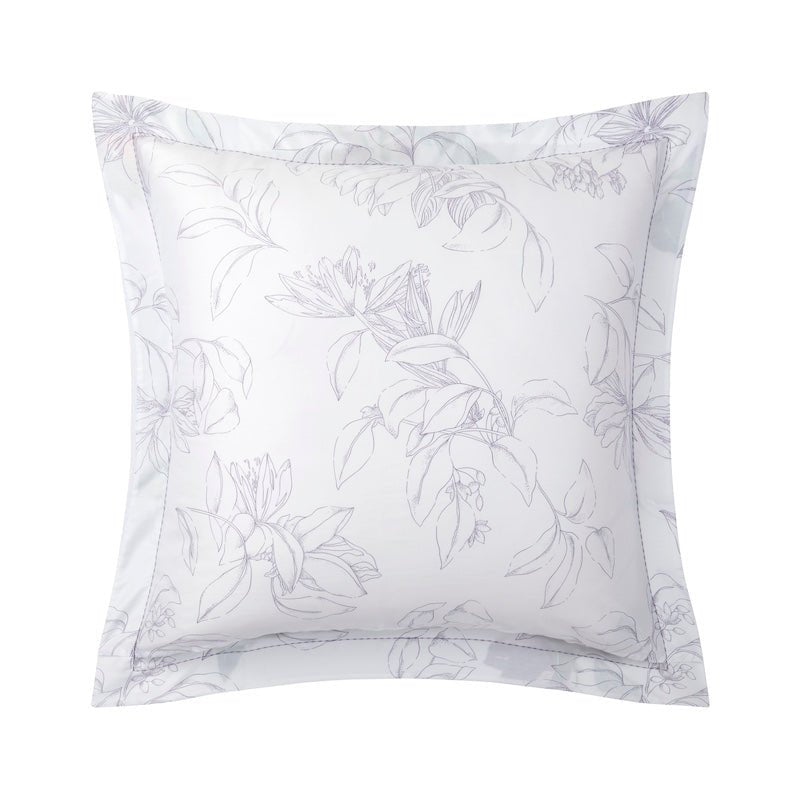 Euro Sham Reverse View - Yves Delorme Parfum Bedding - Organic Cotton at Fig Linens and Home