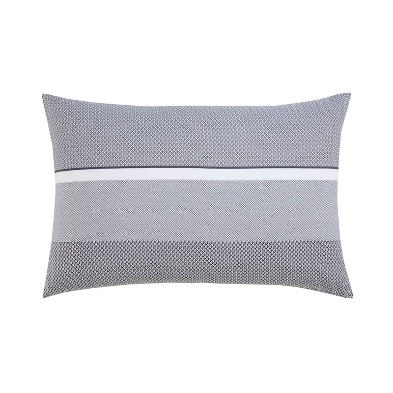 Pillow Sham front - Yves Delorme Alton Grey Bedding | Hugo Boss at Fig Linens and Home